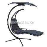 Outdoor Canopy Reclining Iron Swing thumbnail-3