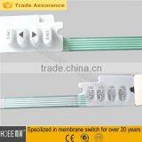 Four Buttons Membrane Switch Rubber Dome Buttons Overlay Membrane Keypad