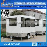 New style new shape food truck fast food van for sale hot dog cart