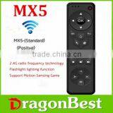 2.4G Wireless Fly Air Mouse Remote MX5 Air Mouse Better Than MX3 Air Mouse Made in China