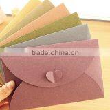 Custom Paper Storage Colour Envelopes for Greeting Card With Button Butterfry