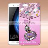 Hot Selling Fashion Perfume TPU+PC Phone Case With Finger Ring Holder For Huawei Glory V8