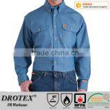 USA Hot Selling Cotton/Cotton Nylon Material Flame Resistant Work Shirts thumbnail-1