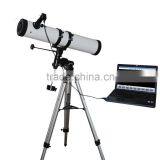 TEM350-F9114EQ 0.35MP USB Digital Reflective Telescope Equipped With Equatorial and Heavy-duty Metal Tripod