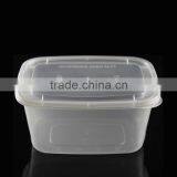 High Quality Plastic Food Container PP Box Flat Cover 2000ml