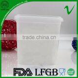 PP Disposable Square White Empty Food Plastic Container With Silk Screen Printing thumbnail-2