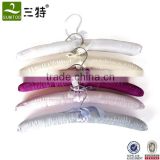 low price hot sale padded hanger fabric cotton hanger