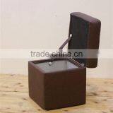 Functional Leather Square Chair thumbnail-1