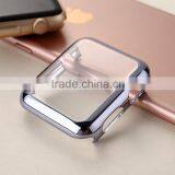 Electroplate Hard PC Case Cover With Protective Film For Apple Watch i Watch 38mm 42mm Shell Shockproof Frame Cover Shell thumbnail-5