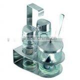 Useful Glass Spice Set With Stand for Home ,glass Condiment Spice Sets