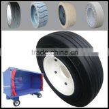 Cheap 4.00x8 3.75 Rim New Solid Tyre Baggage Cart Tires China thumbnail-1
