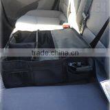 Folding Car Seat Organizer With Adjustable Compartments Backseat Storage Organizer Front Seat Car Organizer thumbnail-3