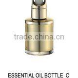 15ml Golden Cylindrical Essential Oil Bottle With Extruded Tube thumbnail-2