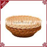 Eco-friendly Round Shape Plastic Rattan Kitchen Fruit Storage Baskets thumbnail-3