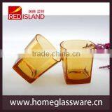 Spray Color Whisky Mini Glass Cup Square Cup thumbnail-1