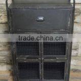 Industrial Metal Bedside Cabinet thumbnail-1