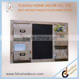 Practial Antique Photo Frame Wooden Shelf With Blackboard for Home Decoration thumbnail-2