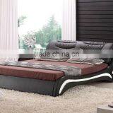 Hot Selling Soft Modern Leather Bed With Speaker thumbnail-2