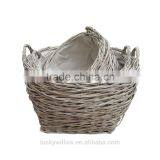 Grey Wash Wicker Birds Nest thumbnail-2