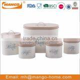 Hot Sale Colorful Metal Bread Bin Biscuit Tea Coffee Sugar Canister Set thumbnail-3