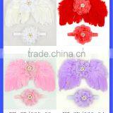 Latest Design Baby Feather Boutique Cheap Headband And Buttfly Wing Set thumbnail-6