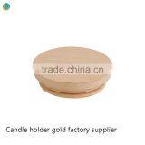 Pine Material Seal Ring Wood Lid Candle Jar Clear Candle Glass thumbnail-6