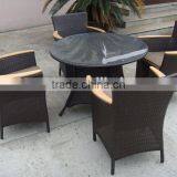 Aluminum Frame Rattan Armchair thumbnail-3