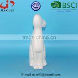 BSCI Audit Factory EASTER Bunny Glazed White Ceramic Rabbit, Decorative Easter Rabbit Figurines thumbnail-2