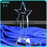 Clear Star Smiling Face Crystal Plaque Award Star Crystal Glass Award Trophies thumbnail-6