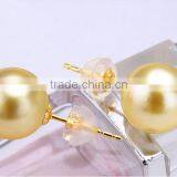 9-10mm 18k Yellow South Sea Pearl Earrings Gold Price thumbnail-3