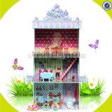 Wholesale Beautiful Kids Wooden Dollhouse Toy , Lovely Kids Wooden Dollhouse Toy, Popular Kids Wooden Dollhouse Toy W06A102 thumbnail-1