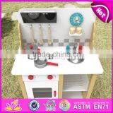 New Style Kids Pretend Play Wooden Toy Play Kitchen W10C293 thumbnail-4