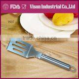 Professional Hot Sale Stainless Steel Cheese Cutter Pizza Slotted Spatula(v636) thumbnail-2