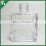 100ml Clear Square Shape Glass Diffuser Bottle With Screw Cap