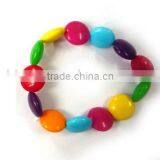 Rainbow Resin Beads Bracelet /colorful Beads Bracelet thumbnail-1