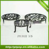 Vintage Circular Metal Corner Plant Stand thumbnail-1