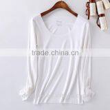 Fashion Custom Plain Long Sleeve Women Bulk Wholesale t Shirts thumbnail-2