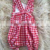 Wholesale Fashion Newborn Girl Fashion Rompers 2017 Summer Kid Bodysuit Clothing Red Wholesale Baby Clothes Romper Girl thumbnail-4