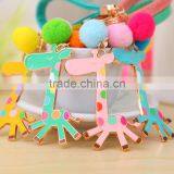 Fashion Maltese Hot Dog Keychain,animal Metal Decoration Keychains Back Can Laser Logo thumbnail-3