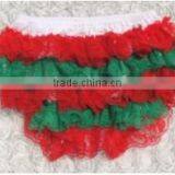 Wholesale Christmas Lace Short Pantruffle Bottom Bloomers for Baby Girls thumbnail-1