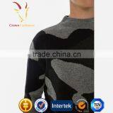 Men Intarsia Sweater Knitting Patterns Pullover Sweater thumbnail-3