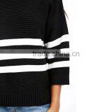 Double Stripe Special Design Knit Sweaters for Women thumbnail-4