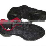 2015 Top Sale OEM Leather and Mesh High Quality Jazz Dance Sneaker #0977 thumbnail-1