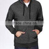 Next Level Apparel Unisex Denim Fleece Full-Zip Hoody - Made From 52% Cotton and 48% Polyester Heathered Fleece thumbnail-3