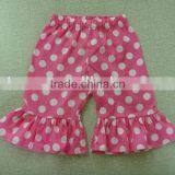High Quality Polka Dot Cotton Ruffle Shorts thumbnail-1