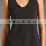 Sanded Jersey Wide Strap Plain Tank Top thumbnail-2
