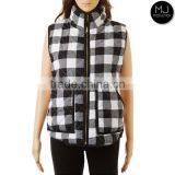Wholesale Plaid Buffalo Vest Top Women Quilted Vest thumbnail-1