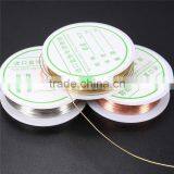 Ecellent Quality 0.6mm Jewelry Accessories Cord Silver Gold Plated Copper Wire Craft Beads Jewelry Making DIY Essential