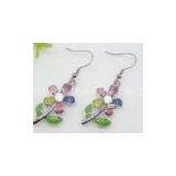 New Morden Pink Women Stainless Steel Dangle Earrings for Anniversary thumbnail-1