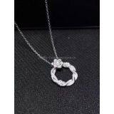 NEFFLY Nice Rose flower 925 Sterling Sliver necklace Women Girls For Party&Gift Fashion Jewelry 1PC